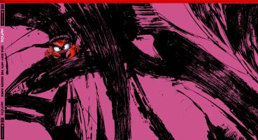 French Terry Panel ca. 85cm Eddy the Crab Pink by Thorsten Berger von Swafing